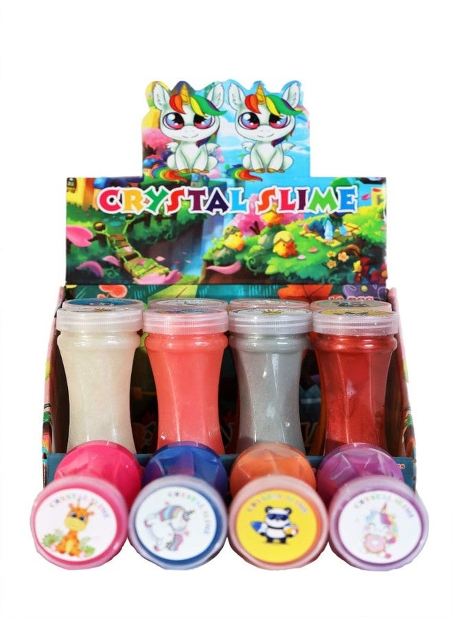 Atipriya (Pack of 9) Non Toxic Coloured Medium Size Designer Shimmery Beats Crystal Colorful Sparkling Glittery Slime DIY Magic Clay Crystal Mud Putty Toy for Kids(Assorted Colored) Clay & Slime - Image 3